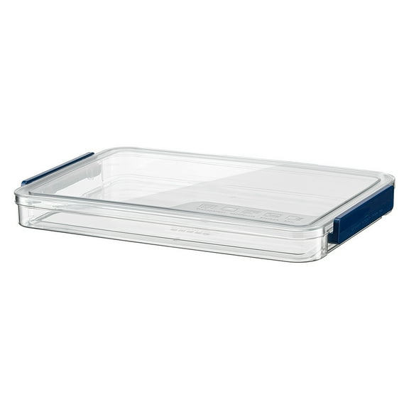 Portable Project Cases, Plastic File Storage Box With Lids, Stackable Transparent Containers For File Stationery Photo Documents With Snap-Type Latch-Style 3