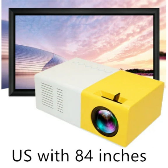 Portable Projector 3D Hd Led Home Theater Cinema HDMI-compatible Usb Audio Projector Yg300 Mini Projector