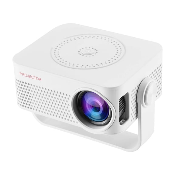 A Portable Projector For Home Use 1080P High-Definition Lightweight 3D Projector With Multiple Interfaces Easy Setup Includes Remote Control For Indoor Entertainment