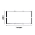 thumbnail image 1 of Portable Projector Screen 16:9 Foldable Anti-Crease Double Sided Indoor Outdoor Movie Screen for Home Theater, Party, Camping | Multiple Sizes, 1 of 4