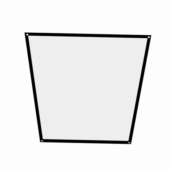 Portable Projector Screen 4:3, Foldable White Polyester Fabric For Home Cinema, 60,100 Inch