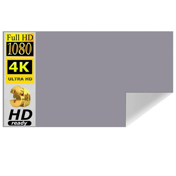 Portable Projector Screen Optical Anti-light Curtain Reflective Foldable 4K ,Wrinkle-Free