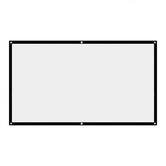 Portable Projector Screen, Rvkxad 60-150 Inch Foldable HD Projection Screen, 16:9 Matte White 1.1 Gain Home Theatre Outdoor Movie Screen for Backyard Classroom Gaming