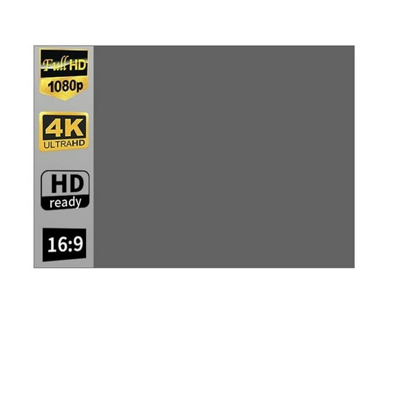 Portable Projector Screen Simple Curtain Anti-Light 72 80 100Inches Projection Screens For Home Outdoor Office Projector ,Wrinkle-Resistant Design