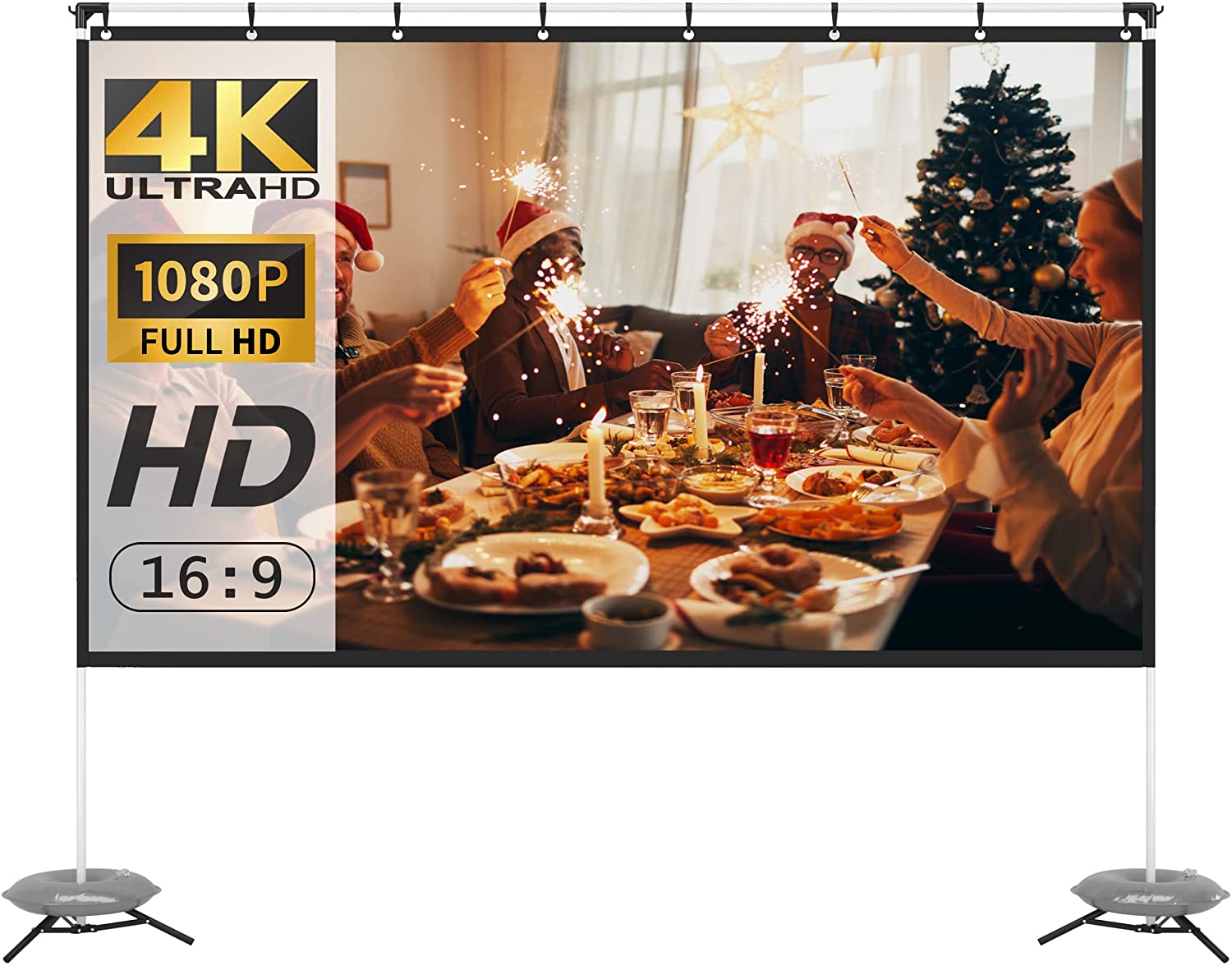 VANKYO Projector Screen 120 inches 169 Portable Indoor Outdoor