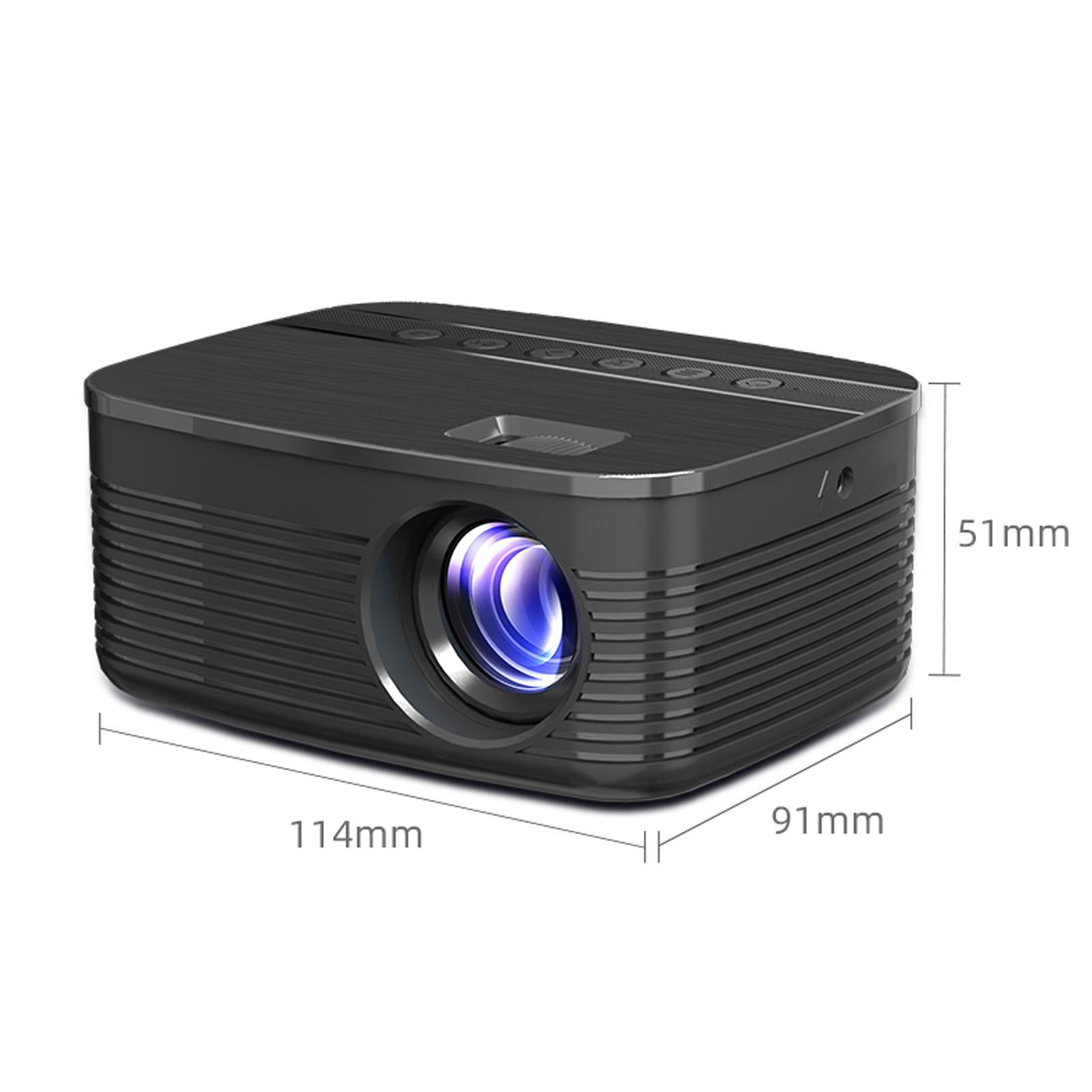 Portable Projector Wireless 1080P HD 16 to 110 Inch TFT LCD USB Movie ...