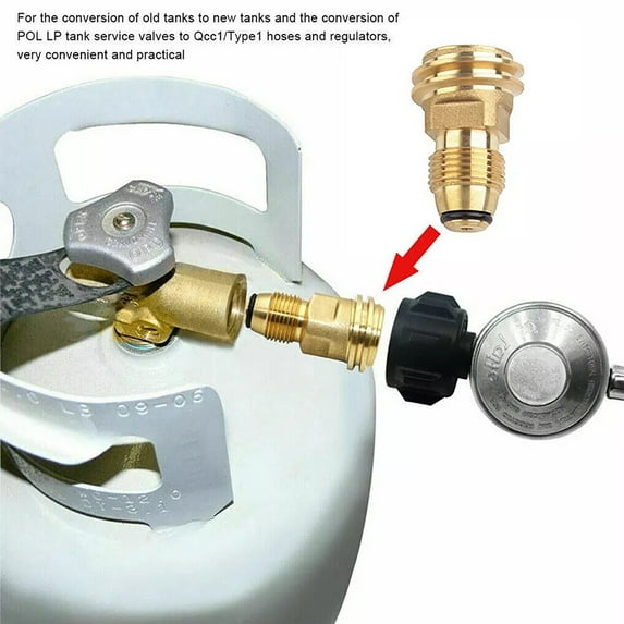 Portable Propane Adapter for Camping Stoves - North Bottle Converter - Outdoor Cylinder Transfer Connector for Efficient Fuel Transportation