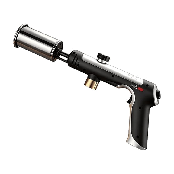 Portable Propane Blowtorch, With Adjustable Flame And Safety Lock, Ideal For Searing Steaks, Igniting Charcoal For Grilling, And Small Soldering Projects, Comes Complete With 1