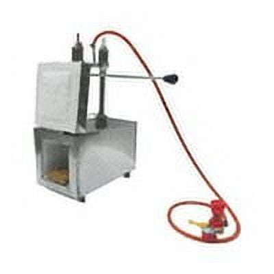 Portable Propane Double Burner with One Side Door 2 x Insulation Knife and Tool Making Farrier Forge, Rectangle Shape