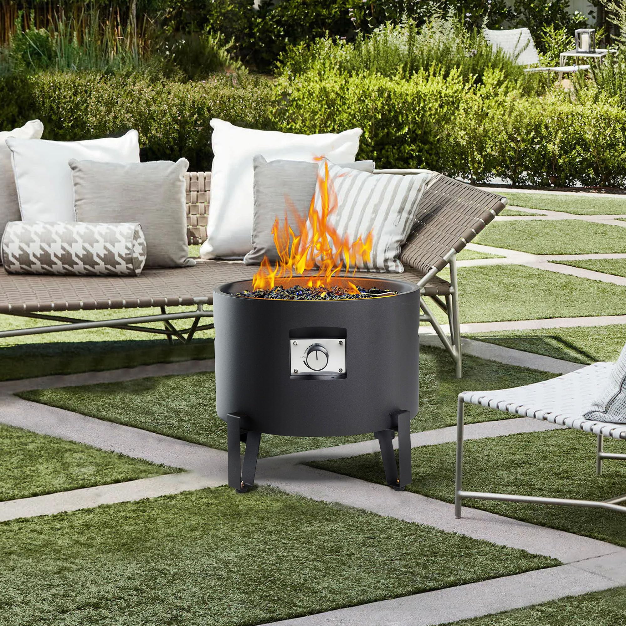 Propane Gas Firepit Propane Fire Portable BAIDE HOME Portable