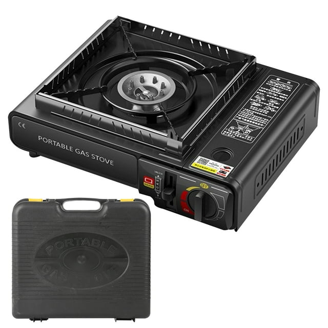 Portable Propane Gas Stove with Carrying Case,deal for Camping Stove, Single Burner for Outdoor