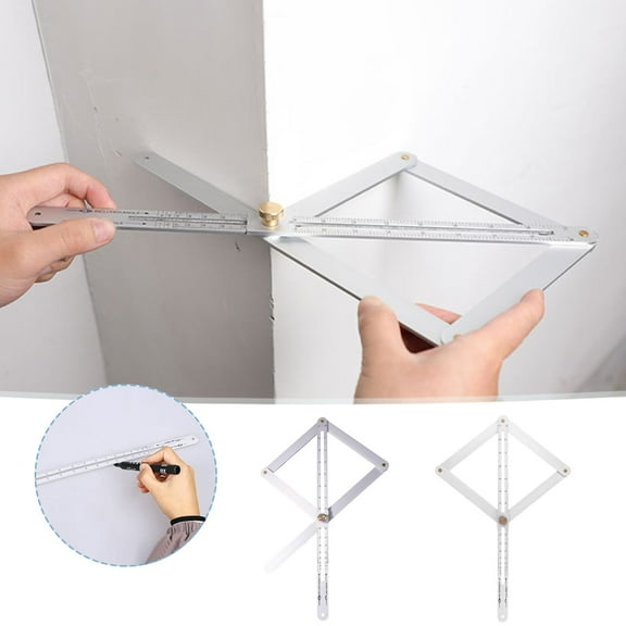 Portable Protractor Tool, 0-180 Degree Angle Finder, Plastic Goniometer, for Woodworking, Diy Projects, and Miter Gauge Measurements, Clear, by FAJHHA