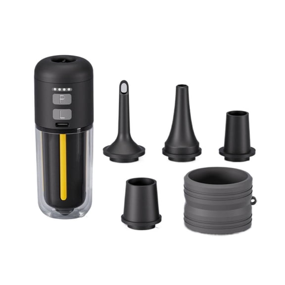 Portable Pump for Inflatables,2000mAh Electric Pumps with 5 Nozzles and LED Light,4kPa Cordless Airs Mattress Pump for Pool Floats, Swimming Rings,Vacuum Bags