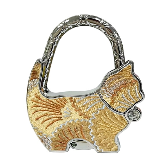 Portable Purse Hanger Hook, Foldable Handbag Holder for Table, Decorative Cat/Butterfly Bag Hook, Anti- Purse Stand for Office, Travel, Restaurant