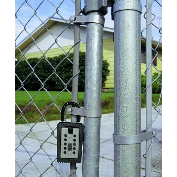 Portable Push Button  Safe Box for Doorknobs, 3- Locking Storage with 1000 Combinations