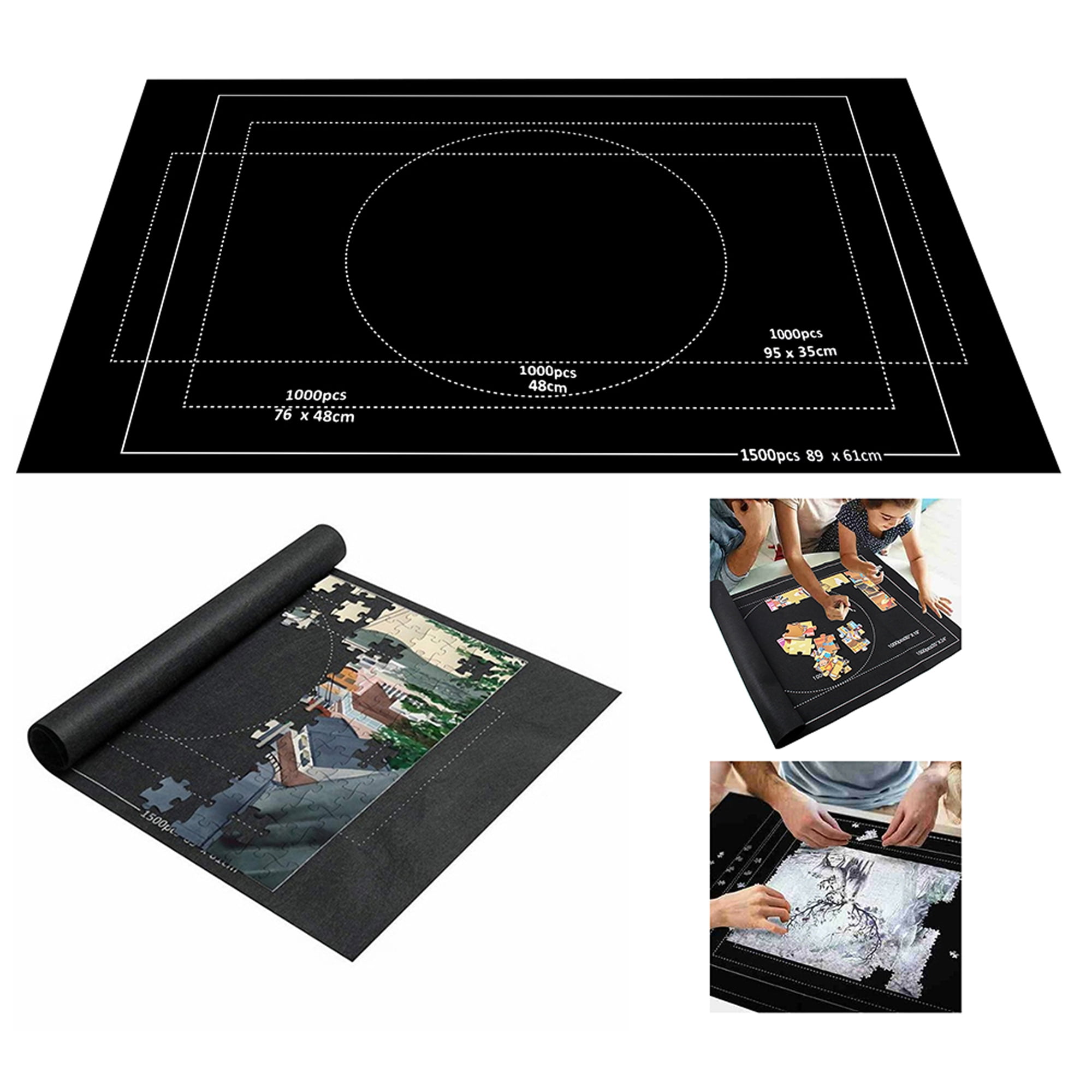 Portable Puzzle Mat Organizer Up to 1500 Pcs Puzzle Mats for Jigsaw