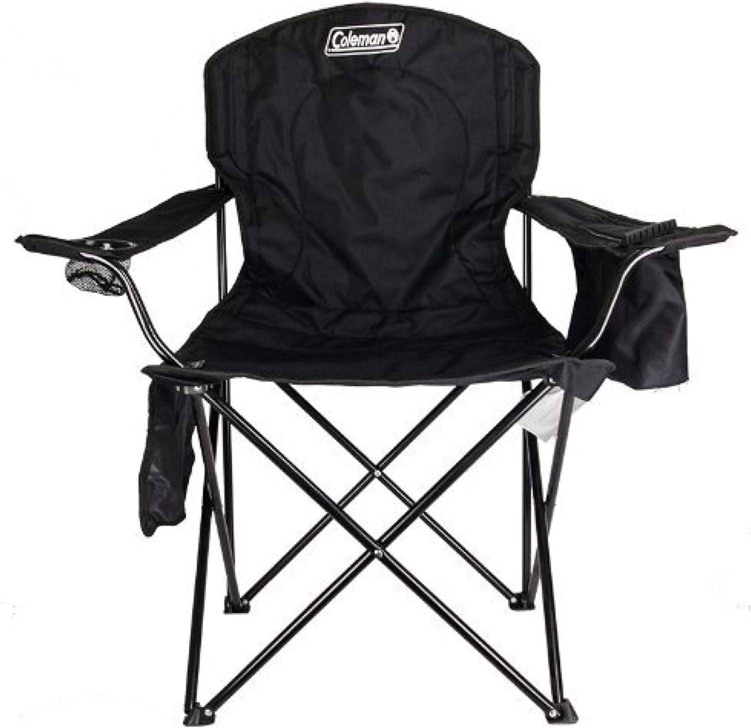 New- Portable Camping Quad Chair With 4-Can Cooler, Cushioned Seat - View #7