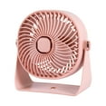 thumbnail image 1 of Portable Quiet Wall Mounted Fan Desktop Fan with Built in LED Night Light USB Powered, Three-speed High Wind Power Hanging Mini Fan (Pink), 1 of 6