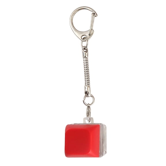 Portable RGB Illuminated Keycap Clicker Toy - Stress Relief Keychain for Adults & Office Relaxation