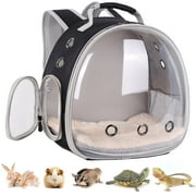 Portable Rabbit Backpack Carrier Space Capsule Bubble Window Pet Carrier Cage Travel for Bunny, Bearded Dragon, Squirrel, Tortoise, Bird, Lizard, Sugar Glider