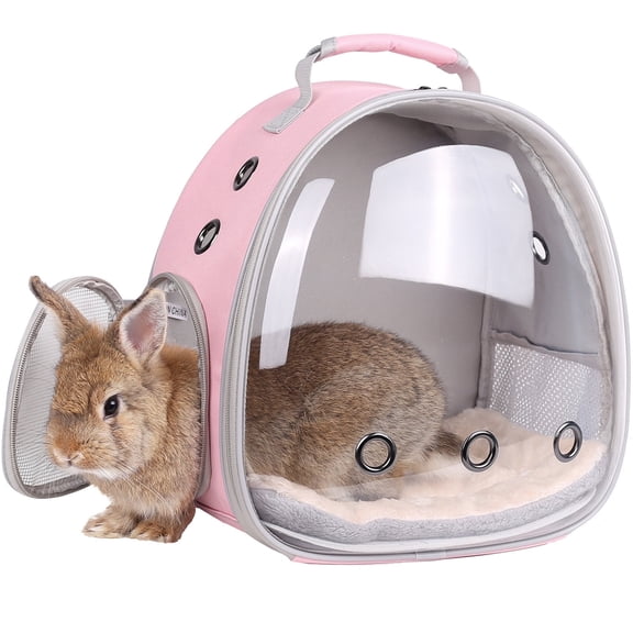 Portable Rabbit Backpack Carrier Space Capsule Bubble Window Small Animal Carrier Cage For Travel