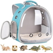 Portable Rabbit Backpack Carrier Space Capsule Bubble Window Pet Carrier Cage Travel for Bunny, Bearded Dragon, Squirrel, Tortoise, Bird, Lizard, Sugar Glider