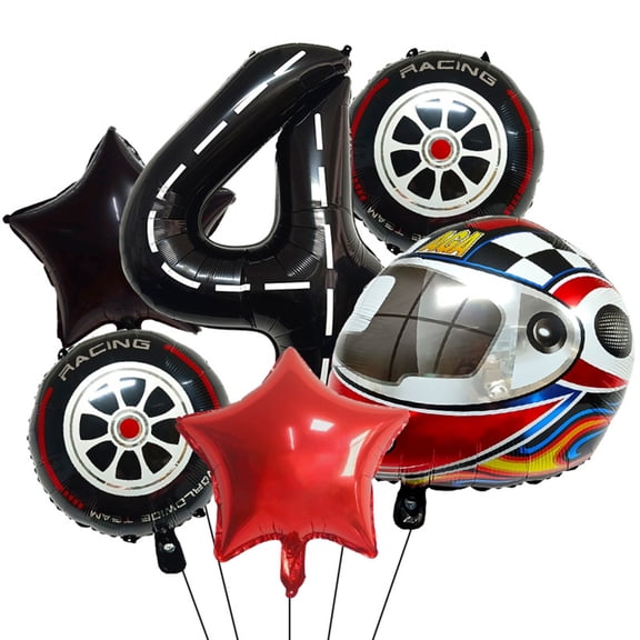 Portable Racing Inspired Balloon Set With Bag Packaging Storage Solution