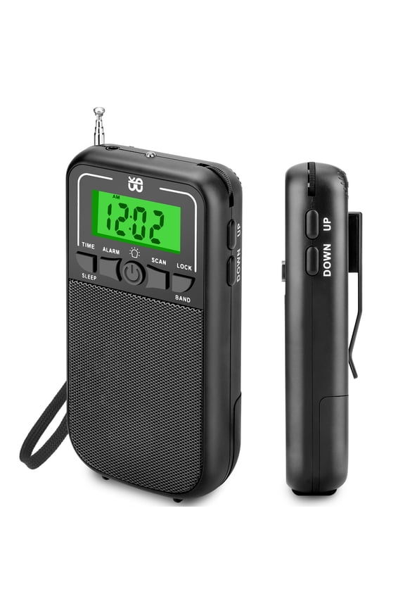 Portable Radio AM FM SW, EEEkit Transistor Walkman Radio with LED Flashlight for Outdoor Camping