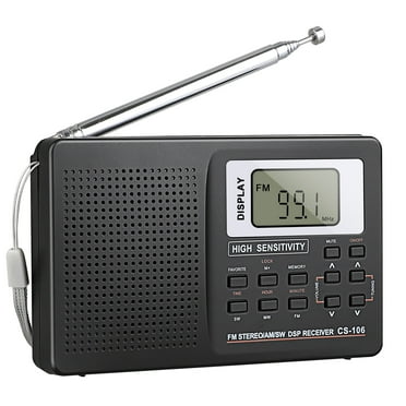Milanix Small AM/FM Radio Portable Battery Operated with Best Reception ...