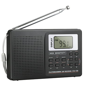 Milanix Small AM/FM Radio Portable Battery Operated with Best Reception ...