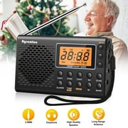 Portable Radio, EEEkit Battery Operated Radio with Big Speaker, Great Reception, Backlight Display, Compact Transistor Radios Player for Emergency, Indoor Outdoor, Gift for All Ages