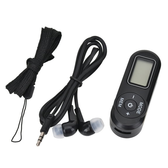 Portable Radio, FM Digital Tuner with Best Reception, Pocket Transistor Receiver with Stereo Sound, Battery Operated Walkmen with Scan and Preset Function