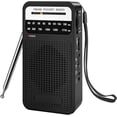 thumbnail image 1 of Meikoko Portable Radio AM FM, Loud Speaker Transistor Radio with 3.5mm Headphone Jack, Personal Radio for Long Trips, Pocket Radio for Indoor,Outdoor,Emergency Use Perfect Gift for Seniors,kids,Black, 1 of 6