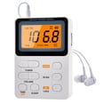 thumbnail image 1 of Portable Radio AM FM, Rechargeable Digital Pocket Radio,Transistor Radio with Large LCD Screen, MP3, Stereo Earphone, 3.5mm Headphone Jack, TF Card Socket, Walkman Radio for Jogging/Gym/Camping, 1 of 5