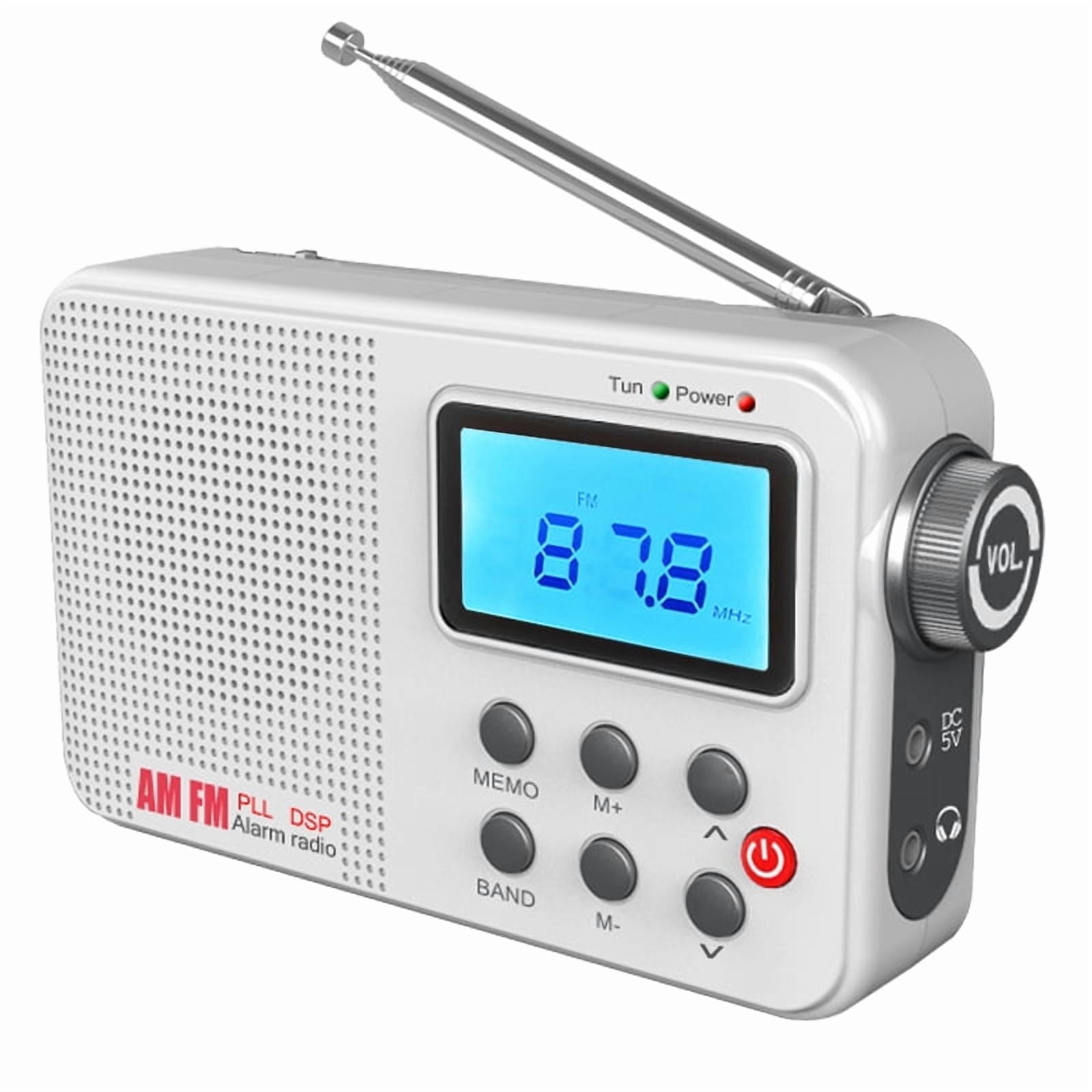 Portable Radio AM FM SW Full-Band Radio With LCD Display,Built-in ...