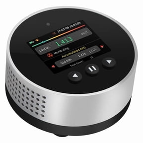 Portable Radon Detector, Audible & Visual Alarm, Long-Term Radon Concentration Monitoring for Home Basement, PCi/L