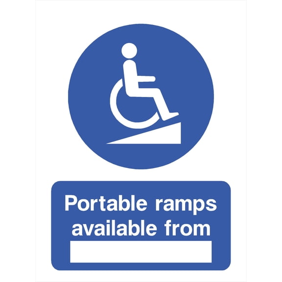 Portable Ramps Available From Sign Safety & Warning Signs Metal - Caution Safety Warning Security Signs Indoor & Outdoor Size: 12 x 16 inch