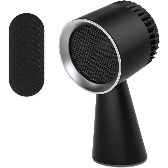 Portable Range Hood,Desktop Range Hood with Larger Caliber,3 Speed Kitchen Exhaust Fan, Low Noise,Oil Collection Cup,10xAir&Oil Filters,Portable Kitchen Hood for Indoor&Outdoor,RV,Black