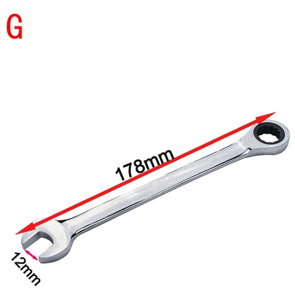 Portable Ratcheting Combination Wrench Set, Multi-Function Manual Repair Spanner Kit, Multi-Size Adjustable Ratchet Tools, Household Maintenance Hardware for Home, Garden, Bicycle & Automobile Fixing
