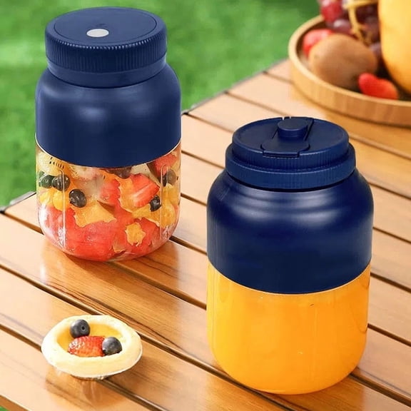 Portable Rechargeable Blender, Personals Smoothy Maker with USB Charging, Compact Juicer Blender, One Click Operations for Homemade Smoothy and Health Drinks, 1300ML