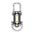 thumbnail image 1 of Portable Rechargeable Bright Keychain Flashlight Phone Charger, 600lm Keychain Flashlights, USB Rechargeable, 7 Lighting Modes, Waterproof Design for Camping Hiking Outdoor Activities (1Pcs), 1 of 6