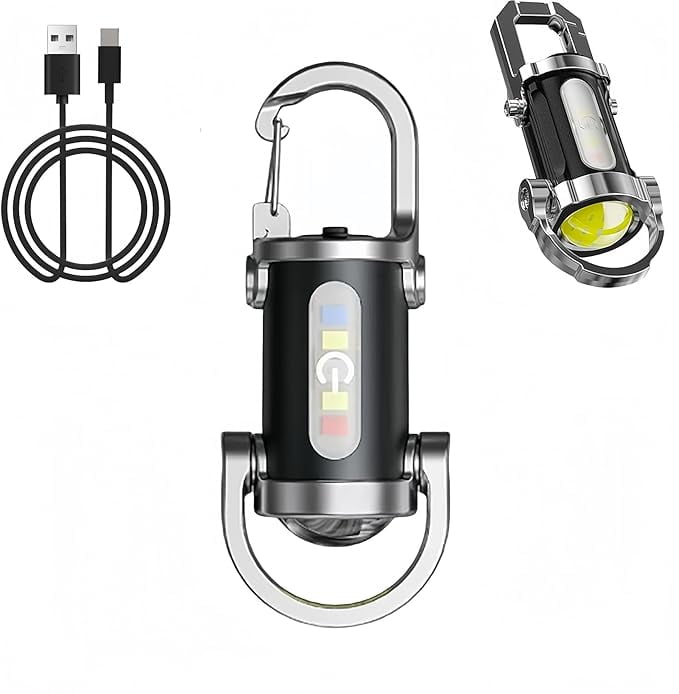 Portable Rechargeable Bright Keychain Flashlight,Super Bright Mini ...