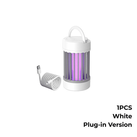 Portable Rechargeable Bug Zapper, USB Electric Mosquito Killer Lamp and Fly Trap, Waterproof Insect Control Light for Indoor and Outdoor Use