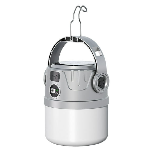 Portable Rechargeable Camping Lamp - Versatile Solar Lighting Solution Compact and Foldable Design Construction for Outdoor Adventures