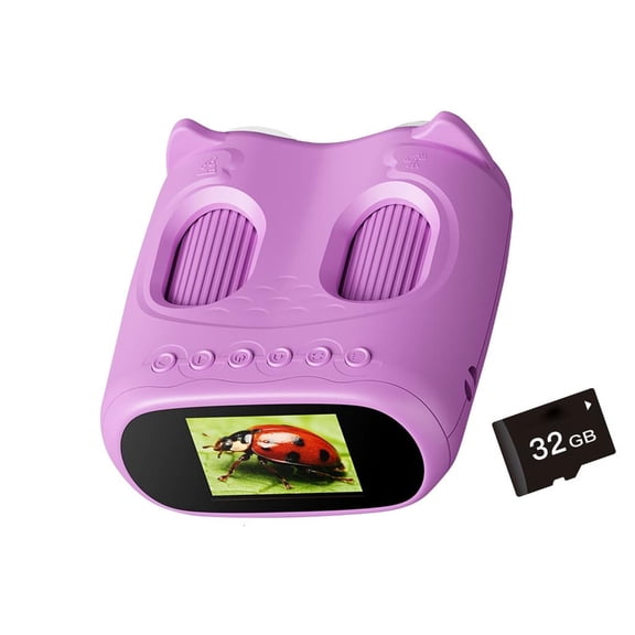 Portable Rechargeable Children Microscope Telescope Camera with 32GB Memory