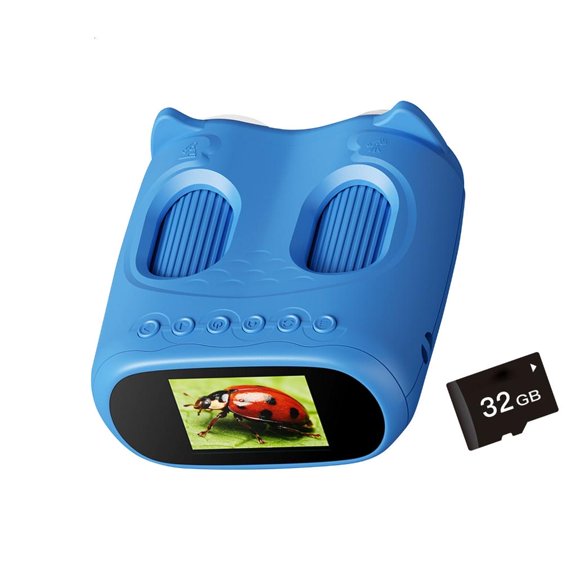 Portable Rechargeable Children Microscope Telescope Camera with 32GB Memory