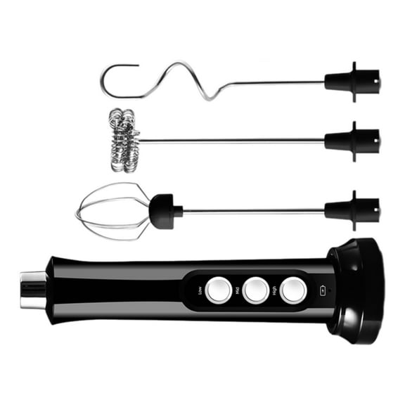 Portable Rechargeable Electric Milk Frother Foam Maker Handheld Foamer 3 Speed Drink Mixer Coffee Frothing Wand