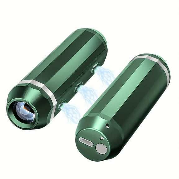 Portable Rechargeable Hand Warmer 2 Packs 3 Heat Setting Mobile Power Banks Cylinder Outdoor with Flashlight Lightweight Christmas High-tech Gift Ideas