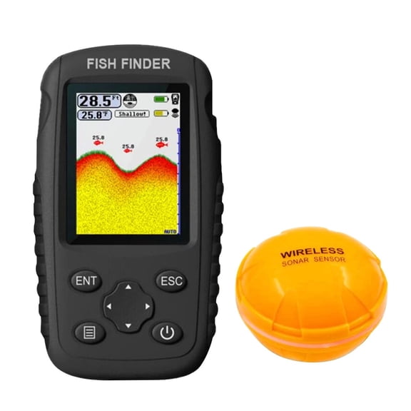 Portable Rechargeable Handheld Fish Finder Wireless Sonar Sensor Depth Locator Waterproof Underwater Fish Finder