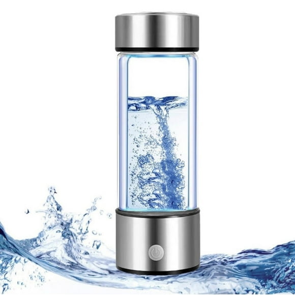 Portable Rechargeable Hydrogen Water Bottle Generator with SPE & PEM Technology - 3000ppb Hydrogen-Rich Water Ionizer for Home, Office, Gym & Travel